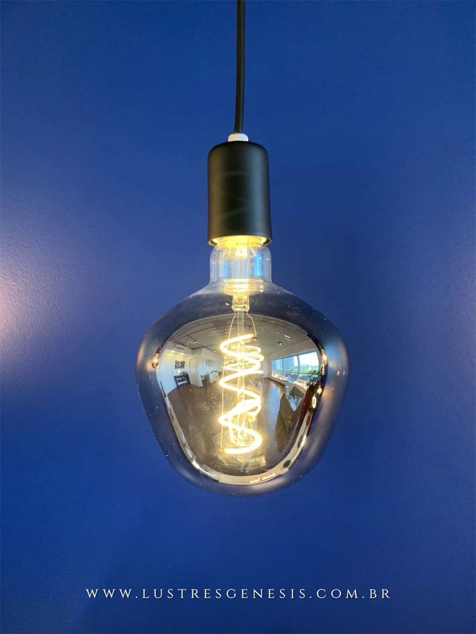 Lâmpada de Filamento de Led P130 Fumê 4W da GMH Lustres Gênesis loja online de Lustres e Iluminação Decorativa